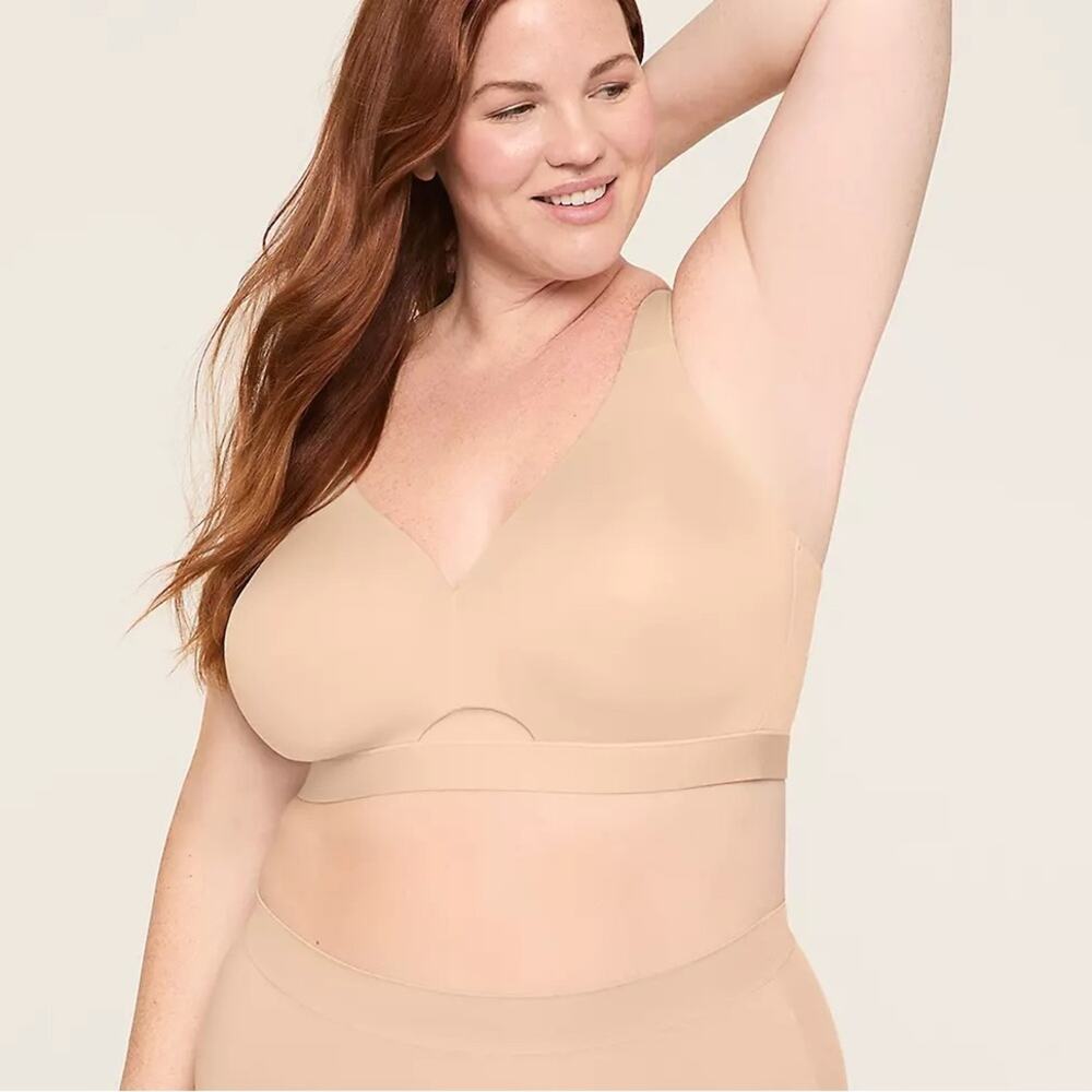 Cacique Comfort Bliss Lightly Lined No-Wire Bra Nude 40DD